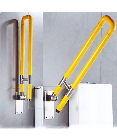 Folding Armrest Bathroom Non-Slip Safety Foldable Toilet Grab Bar Frame Support Rail Stainless Toilet Handrails Bathroom Support Disabled Handrails Safety Handle and Rail for Lavat - Buy Online on GoSupps.com