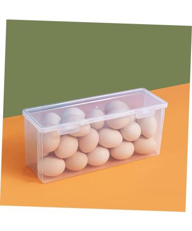 Mikinona 2pcs Box Egg Storage Box Plastic Trays for Food Refrigerator Egg Holder Fruit Vegetable re-usable - Buy Online on GoSupps.com