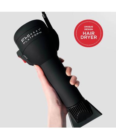 FHI Heat Platform All-In-One Handleless Hair Dryer with Attachments - Blow Out Set Comb Concentrator & Diffuser - International Shipping Available - Buy Online on GoSupps.com