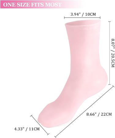 Moisturizing Aloe Silicone Gel Socks for Repairing Cracked Heels and Rough Skin - Women's Foot Spa Pedicure Socks - Buy Online on GoSupps.com