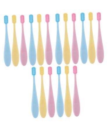 Ultechnovo 18-part set brightening toothbrush manual toothbrush oral toothbrush baby toothbrush toothbrush for children dental brush for children baby soft fur adjust