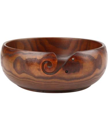 FAYDOVE Natural Indian Rosewood Yarn Bowl for Knitting - Home Decoration and Yarn Storage (18-20CM) - Buy Online on GoSupps.com