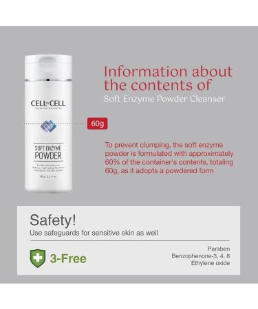 Soft Enzyme Powder | Gentle Exfoliating Cleanser for Impurities & Moisture | 60g - International Shipping Available - Buy Online on GoSupps.com