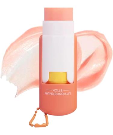  Nudorpn Moisturizing Lip Balm | 46g Clear Cosmetic Lipstick - With Nourishing Lip Gloss and Pearl Chain - For Winter Cold Weather Makeup Home Travel - Buy Online on GoSupps.com