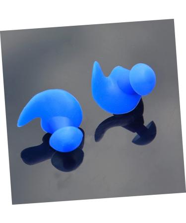 Unomor 5 Pairs Swimming & Diving Silicone Earplugs Set - Blue Pool Accessories with Nose Clip, Mute Sleeping Earbuds - Buy Online on GoSupps.com