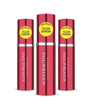 CA Perfume Impression of Yellow Diamond For Women Replica Version Fragrance Dupes Concentrated Long Lasting Eau de Parfum Spray Refillable Atomizer Bottle 0.17 Fl Oz/5ml-X3 VRSC YELLOW DIAMOND IMPRESSION 0.51 Fl Oz (Pack of 1)