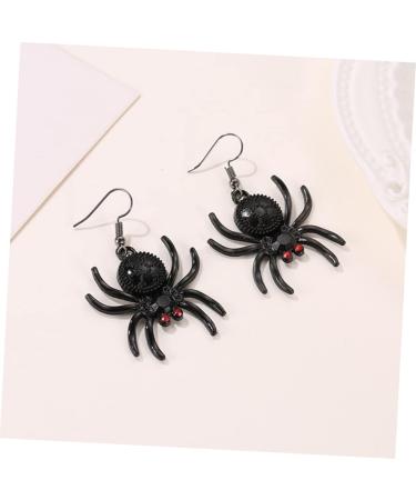 BIUDECO 3 Pairs Spider Eardrops Black Earrings for Men Women - Vintage Halloween Party Supplies - Buy Online on GoSupps.com