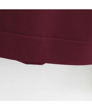 Bigfanshu Womens Sweaters Ladies Sweatshirt Hooded Long Sleeve Crop Patchwork Blouse Pullover Tops Wine - Buy Online on GoSupps.com