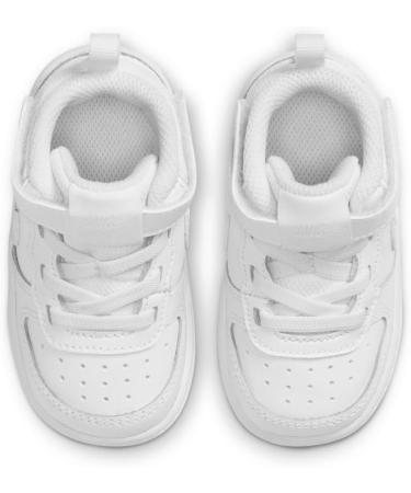 NIKE Court Borough Mid (TDV) Gymnastics Shoes - Boy's Unisex Kids, Size 6.5 UK Child - Blanco - Buy Online on GoSupps.com