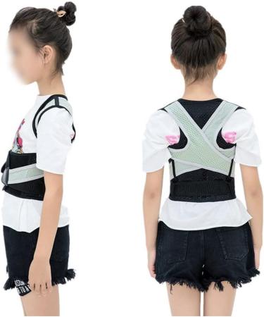 Buy Lumbar Posture Corrector Adjustable Back Brace - Shoulder Protection Corset (L Code) - Black & Grey - Buy Online on GoSupps.com