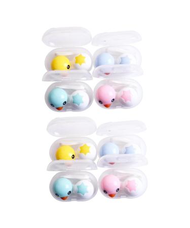 Partykindom contact lens container for care 8 STK contact lens container Case lens container holder for lentil container lentil holder duck box