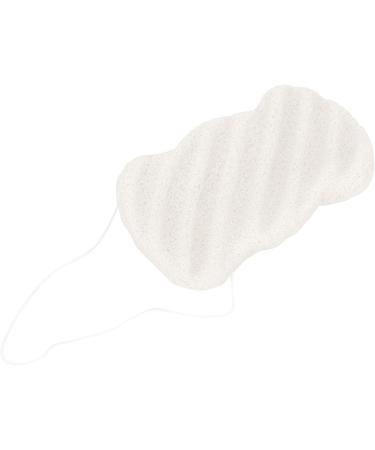 Plant Fiber Facial Sponge Washable Reusable Portable Exfoliating Bath Puff for Sensitive Skin Care (Long wavy white (dry)) - Buy Online on GoSupps.com