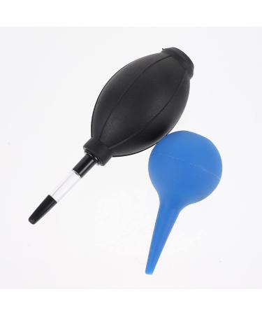 COHEALI Ear Syringe Ear Cleaner Pack of 2 Soft Rubber Hand Ear Washing Squeeze Bulb Rubber Squeeze Bulb Ear Syringe Ball Ear Washing Removal Tool Ear Syringe Blue+black