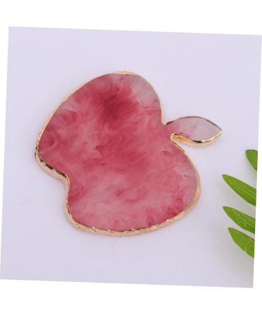  Healvian Healvian Unique Resin Nail Art Palette with Gold Rim Presentation Tray for Nail Artists Pale Red - Buy Online on GoSupps.com