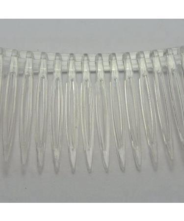 Hair Clips 20 Clear Plastic Hair Clips Side Combs Pin Barrettes 70X40mm for Ladies Clear Plastic Side Combs Pin Barrettes Blue Hair Clips - Buy Online on GoSupps.com