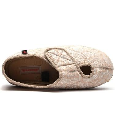 Pregnant Women Diabetic Orthopedic Slippers | Adjustable Velcro Fastener | Extra Wide, White, Size 6 - Buy Online on GoSupps.com