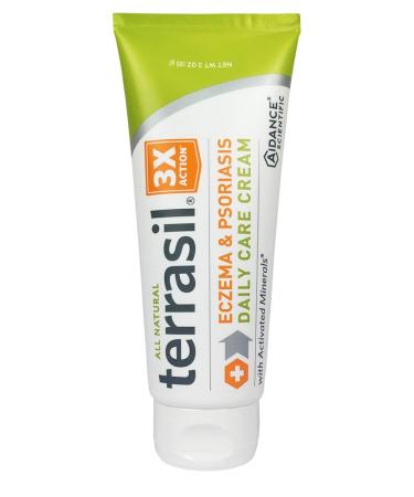 Terrasil Eczema and Psoriasis Cream with Calendula & Natural Ingredients Rash Cream Eczema Relief for Severe Eczema Psoriasis Outbreaks Rashes Rosacea Repairs Cracked Itchy Dry Skin 85g