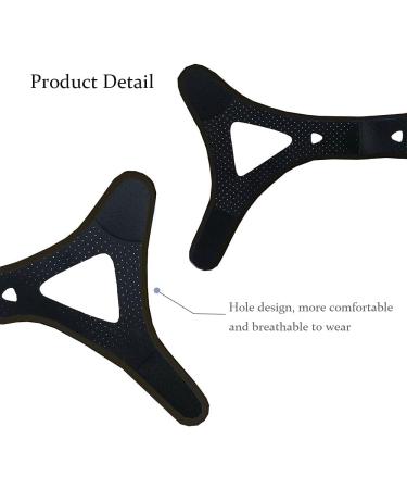 Anti-Snoring Chin Strap for Mouth Breathers - Adjustable and Breathable - Black - Buy Online on GoSupps.com
