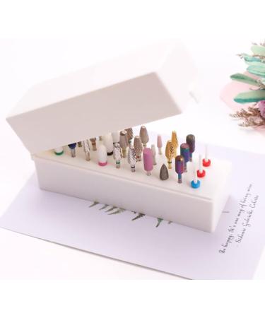 Nail Drill Bits Holder 30 Holes Drill Bits Organizer Container 30 Holes Manicure Tools - Buy Online on GoSupps.com