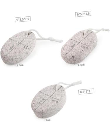 Set of 3 pumice stone exfoliating stone foot bath foot scrubber cleaning tools scrub core stone foot peeling tool feet care bath stone - Buy Online on GoSupps.com