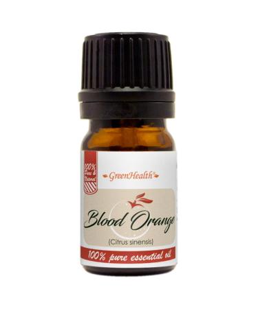 Blood Orange 1/6 fl oz (5 ml) Glass Bottle 100% Pure Essential Oil GreenHealth