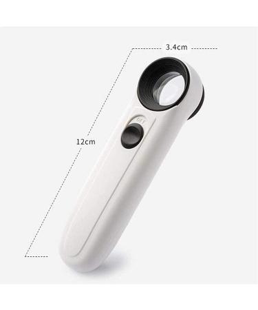 Handheld with Led Light Magnifier 40 Times Reads of Ren Old Man Detection Observation Magnifier for Reading Crafts Repair Magnifier Lofty Ambition - Buy Online on GoSupps.com