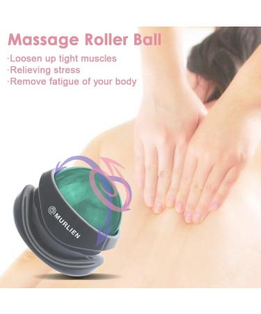 Murlia Massage Roller - Relieve Muscle Tension | Manual Massager for Shoulders Arms Back Legs & Calves - Green - Buy Online on GoSupps.com