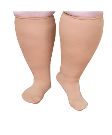 Compression Stockings 20-30 mmHg for Extra Wide Calf Lymphedema Bariatric Stockings Closed Toe (7XL)