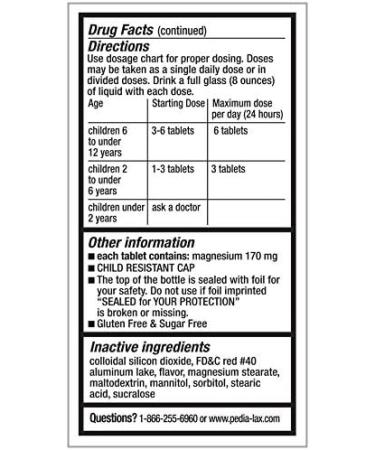 Fleet Pedia-Lax Watermelon Chewable Laxative Tablets - 30 Count - Buy Online on GoSupps.com