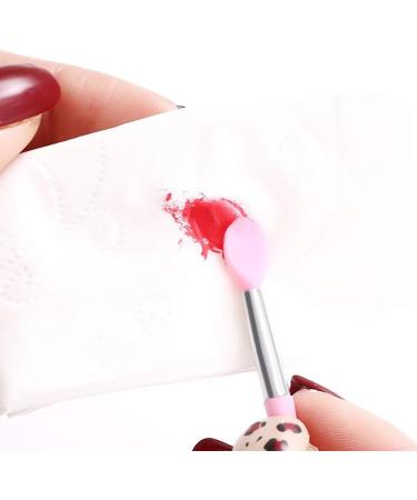 20 Pcs Mini Lip Brush Silicone Pink White Lip Balm Brush Lip Applicator Brushes Lip Gloss Wands for Lip Makeup Use - Buy Online on GoSupps.com