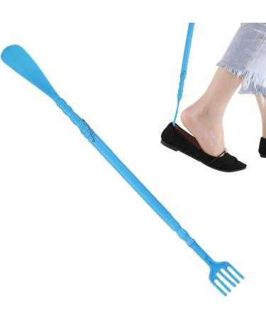 Ergonomic Long Handle Back Scratcher & Shoe Horn | Blue Itching Relief Tool - Buy Online on GoSupps.com