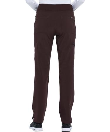 Dickies EDS Essentials Women Scrubs Pant DK005 - 4X-Large Plus Espresso | Natural Rise Tapered Leg Pull-On - Buy Online on GoSupps.com