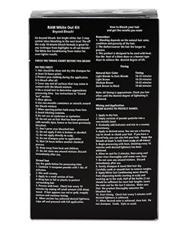 RAW Beyond Bleach White-Out Kit with Conditioning Toner - 30 Volume Activator - Buy Online on GoSupps.com