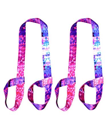 GORGECRAFT 2PCS 61 Inch Yoga Mat Strap Multi-Purpose Adjustable Yoga Mat Carrier Straps Sling Band Suitable for Carrying All Yoga Mats(Colorful)