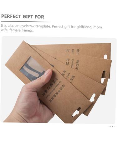 POPETPOP Eyebrow Designer Makeup Supplies Eyebrow Guide Ruler Eyebrow Card Stainless Steel Make up - Buy Online on GoSupps.com