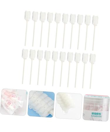 Soesfoufu 30th Baby Tongue Brush - Newborn Oral Cleaning Sponge Toothbrush | Disposable Baby Tongue Cleaner for Gentle Mouth Care - Buy Online on GoSupps.com