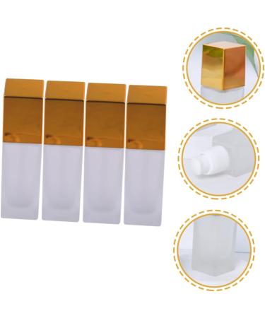 Beavorty 16 pcs Square Liquid Foundation Bottle Frosted Glass Foundation Pump Bottle Vial As Shownx4pcs 10.5x3.2cmx4pcs - Buy Online on GoSupps.com