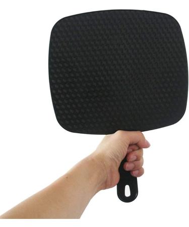 BinaryABC Black Hand Mirror  Handheld Mirror with Handle  Salon Barbers Hairdressers Mirror - Buy Online on GoSupps.com