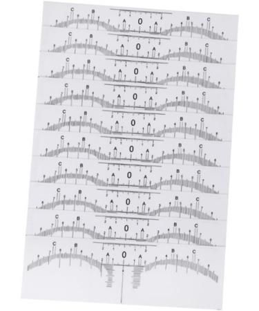 Ipetboom 20 Pcs Disposable Eyebrow Ruler Sticker Scale Ruler Microblading Eyebrow Ruler Tool Make up - Buy Online on GoSupps.com