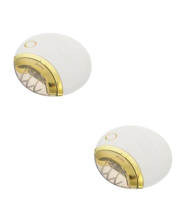 Beavorty 2 Sets Electric Manicure Nail Kits Electric Nail File Automatic Nail File Electric Nail Trimmer Finger Nail Clippers Adult Heavy Duty Nail File Nail Abs Baby White Charge