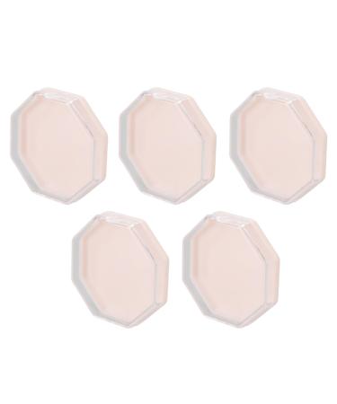 Makeup Puff Box Octagonal Powder Puff Container for Travel for Earrings