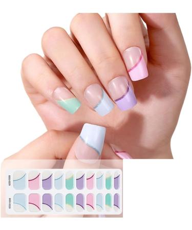 Stylish Semi-Cured Gel Nail Strips Quality Manicure Stickers Nails Art Decoration Suitable for Nail Enthusiasts Bss0230 - Buy Online on GoSupps.com