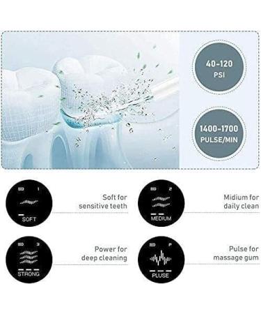 GeRRiT Cordless Water Flosser - Professional Portable Dental Oral Irrigator | 280ML Rechargeable IPX7 Waterproof 4 Modes - Ideal for Home Travel Braces & Bridges - Buy Online on GoSupps.com