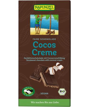 Rapunzel Rapunzel Organic Coconut Pack of 2 filled chocolate creams (2 x 100 g)