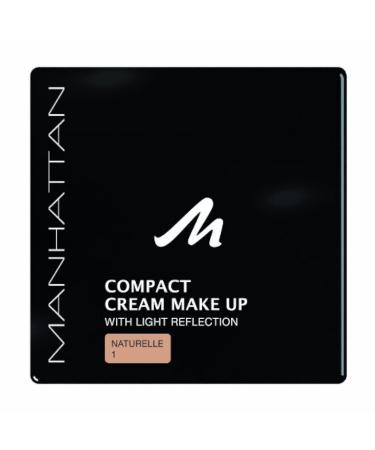 Manhattan 18209 Compact Cream Makeup natural 10 g (1 pack) Natural
