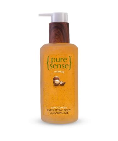 Buy PureSense Relaxing Macadamia Exfoliating Body Cleansing Gel - Sulphate & Paraben Free (200ml) | International Shipping - Buy Online on GoSupps.com