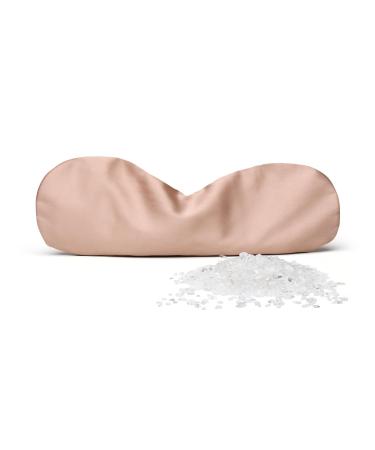 Natural Crystals Weighted Eye Pillow for Relaxation Sleeping Yoga SPA and Travelling Cooling Eye Pillow Reusable and Good Relaxation Gifts for Women(Clear Quartz)