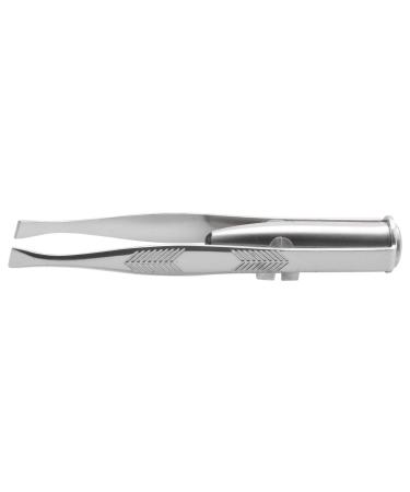 Bntaomle Stainless Steel Eyelash Eyebrow Tweezers + LED Light