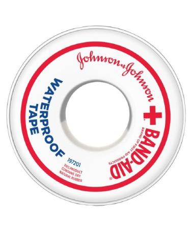 Band-Aid Waterproof Tape  1/2 Inch 0.5 Inch (Pack of 1)