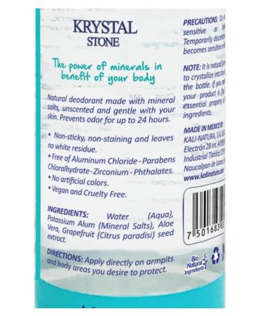 Natural Mineral Salts Deodorant Roll-On (3-Pack) | Fragrance-Free Vegan & Sensitive Skin-Friendly | Clear & Clean Beauty Formula - Buy Online on GoSupps.com